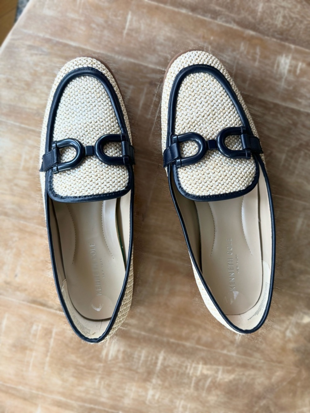 Kenneth Cole Linda Bit Rafia Loafers